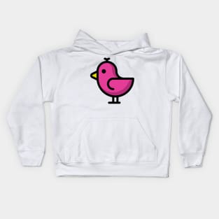 Little Big Bird Birdie Pink Kids Hoodie